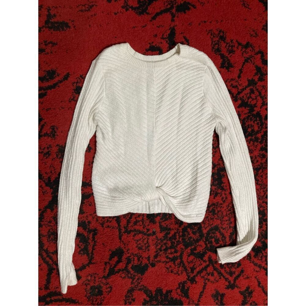 Womens Hollister White Sweater SZ M Super Soft Medium